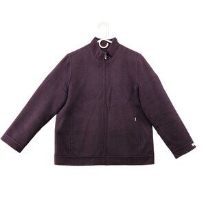 Korean Brand Wolsey Womens Wool Blend Jacket Purple Size 100 or M Zip